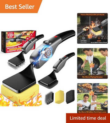 #ad Wireless BBQ Grill Brush with 3600mAh Battery and Replaceable Heads $94.99