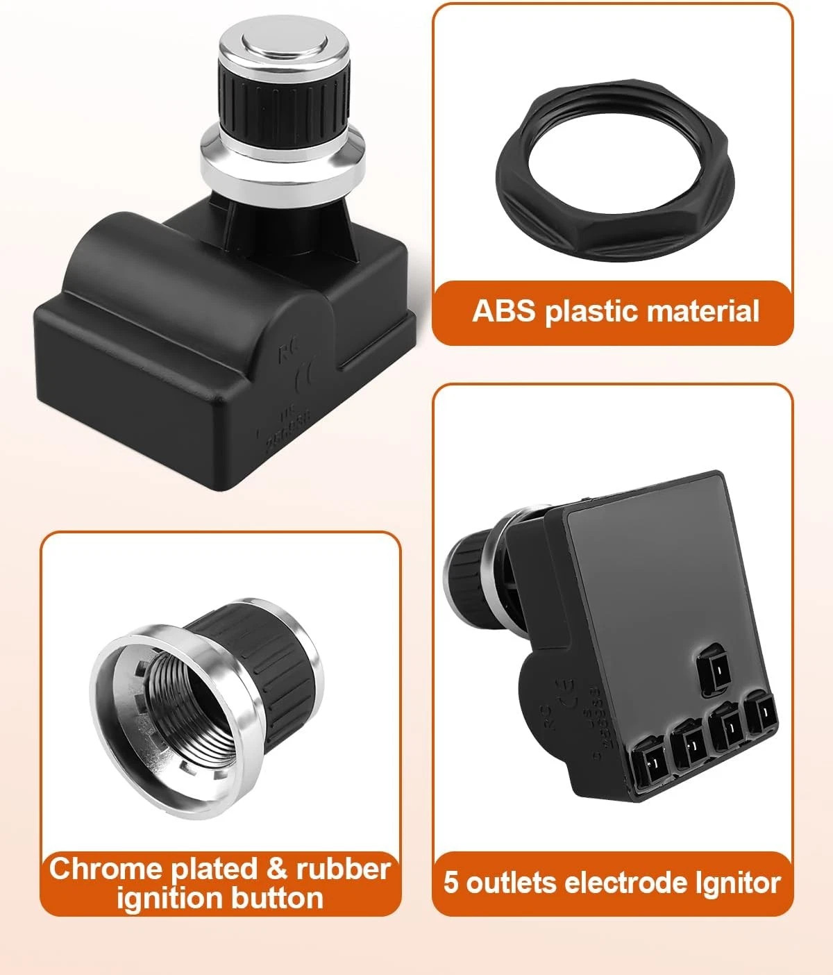 Pulse Igniter DHL-128-5Q Grill Replacement Electronic Push Button...