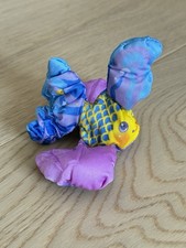 RARE Vintage 1987 Smooshees Cuddlers Squish Fish - Fisher Price Vtg Plush Toy