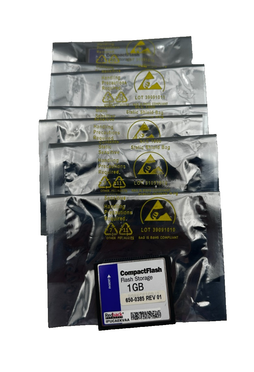 CompactFlash Redback IPUCAEKVAA 1Go lot de 8 cartes mémoire industrielles