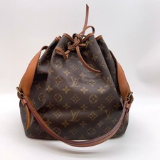 Auth Louis Vuitton Monogram Petit Noe M42226 Brown Shoulder Bag Handbag NS070037