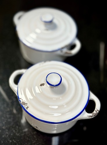 UTOPIA - Avebury Blue Mini Casserole Dishes/Pots and Lids - Box of 6 - NEW - Picture 3 of 5