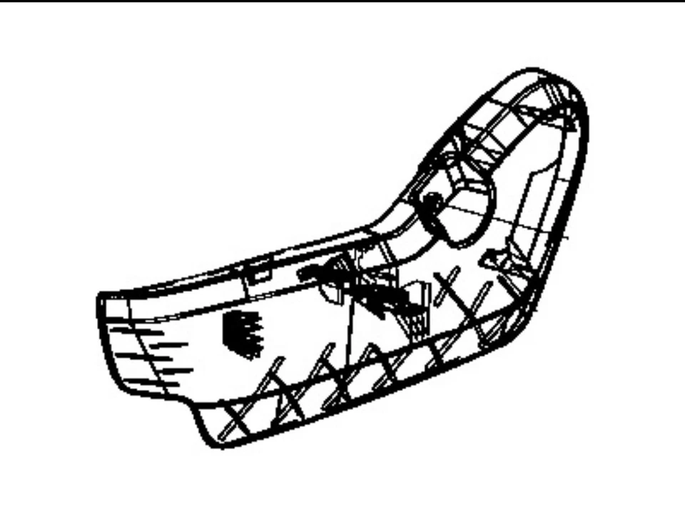 Protector intraborda de pasajero Mopar genuino 1JB15DX9AB Foto 2 de 2