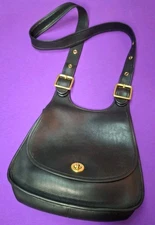 Vintage 90s Coach Berkeley Cresent Saddle Bag Purse