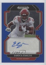 2023 Panini Prizm Draft Picks 2022 Update Blue 18/149 Emeka Emezie Auto 1pe9