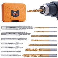 Screw Extractor Set, 14PCS Easy Out Screw Extractor Set and Left-Hand Drill B...