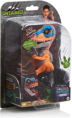 Fingerlings Untamed T-Rex Interactive Collectible Dinosaur - Scratch (Orange)