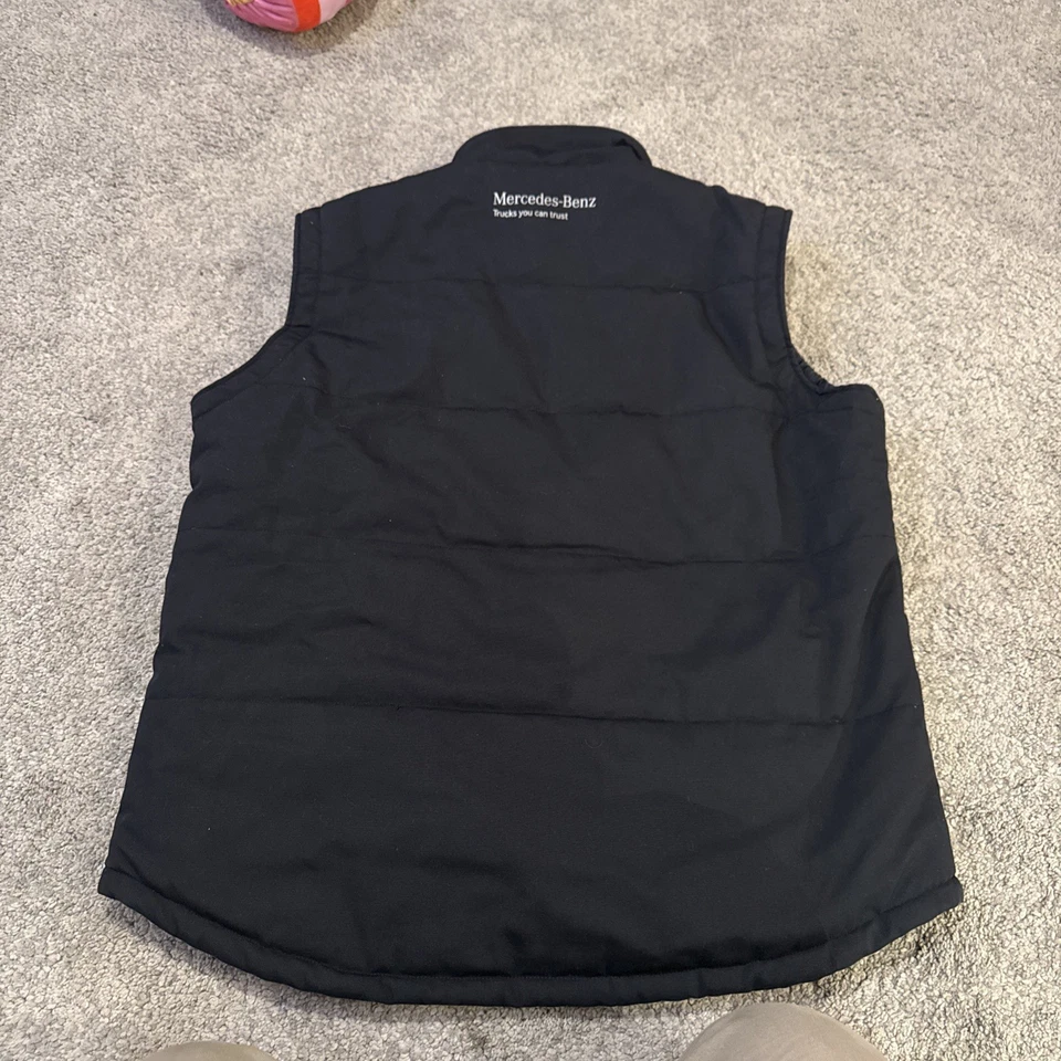 Mercedes Body Warmer  Black Fleece Heavy Duty Mechanic Garage Large - Image 2 of 4