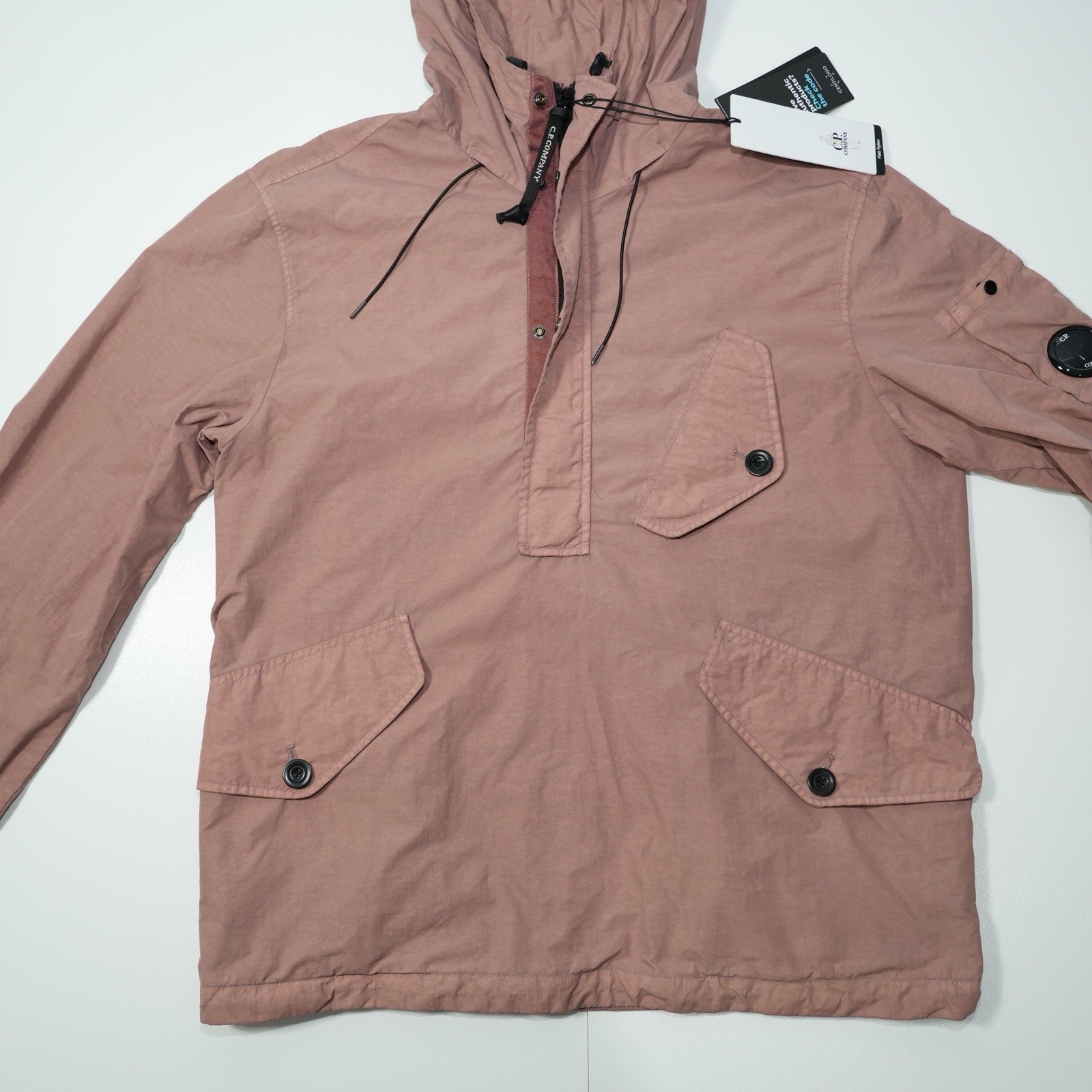 C.P. Company Flatt Nylon Overshirt Jacket Dusty Pink Size S – BNWT  thumbnail 4