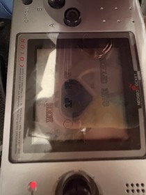 Neo Geo Pocket Color Platinum Silver (SNK, 1999) -Working - Rare With Game!