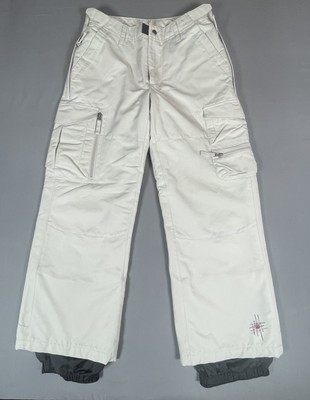 Kemper Snow Pants Womens Size 14 Light Khaki Waterproof Insulated Cargo Ski 3791