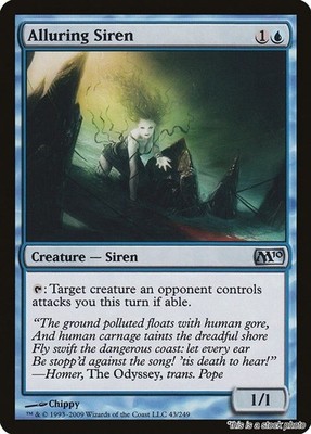Magic- Alluring Siren [(M10) - 43] LP Uncommon