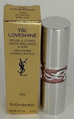YSL Rouge Volupte Shine Lipstick Blushed Mallow 203 New In Box | eBay