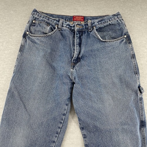 Moose Creek Carpenter Jeans Men's 34x29 Flannel Lined Workwear Denim Pants - Picture 2 of 10