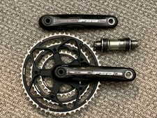 Vintage FSA Carbon Triple Crankset - 172.5  - 53/42/30  with Dura Ace BB-7703