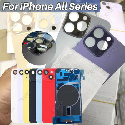 For i Phone 17 16 16e 15 14 13 12 11 XR X 8 Rear Back Glass Replacement Big Hole