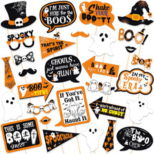 Spooky Ghost Photo Props Halloween Party Photo Booth Props