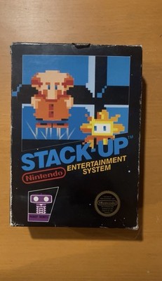 Nintendo Stack-Up Robot Puzzle NES Game , box, pieces included (no manual)