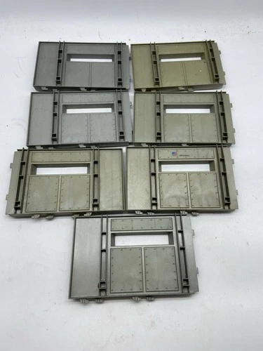 7x Vintage GI Joe 1983 Headquarters Command Center ORIGINAL PART Front Wall