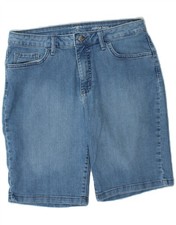 LEE Womens Riders Mid Rise Bermuda Denim Shorts US 12 Large W30 Blue CY19