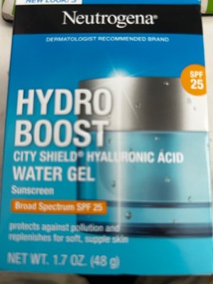 Neutrogena Hydro Boost City Shield Water Gel Sunscreen SPF 25 1.7 oz