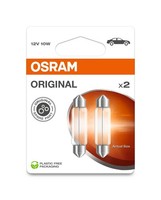Ams-Osram GlüHlampe Innenraumleuchte Original 6411-2BL SockelglüHlampe 12V 10W
