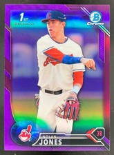 Nolan Jones 2016 Bowman Draft Chrome Purple Refractor Indians /250
