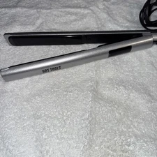 Hot Tools Pro Signature Flat Hair Iron Straightener Straightening silver B