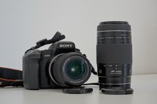 Sony Alpha A350 DSLR Camera with 18-70mm Lens and 75-300mm Lens and 2 Batteries