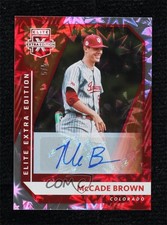 2021 Panini Elite Extra Edition Red Signatures 5/5 McCade Brown #104 Auto 1nu2