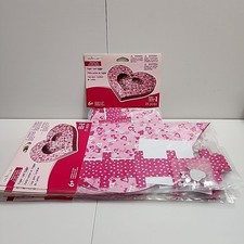 Creatology Valentines Day Heart Shaped Paper Card Holder Kits Lot Of 10 New