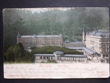 Karlsbad Cafe Pupp 1901 Handkolorirte Kunstlerkarte