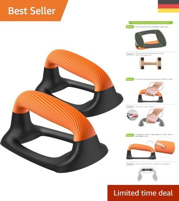 Kipika Push-Up Bars für Zuhause   Weiche Griffe, maximales Gewicht 890 g, Set 2