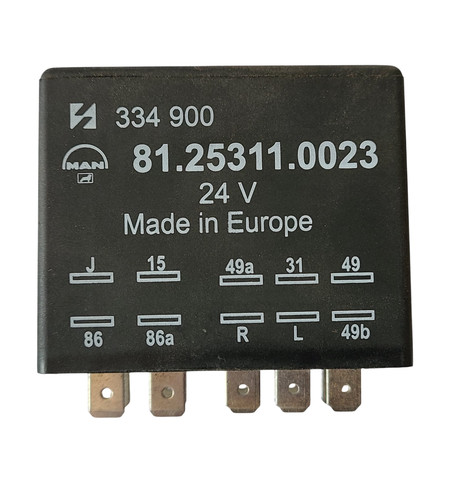 Genuine MAN OEM 81.25311-0023 Flasher Unit Relay 24V 10 pin - MAN F2000