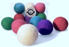 Wool Cat Toys - Felt Cat Toy Balls for Small Pet Fetch and Play - Eco