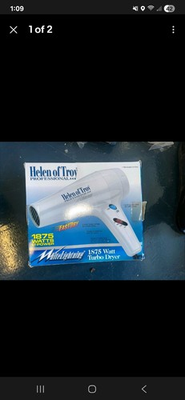 #ad Helen of Troy professional 1875 Watts turbo dryer white Lighting $37.99