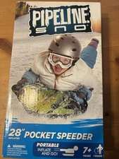 Pipeline Snow Tube 28 Inch - Sno Blue Air Penguin 1 Riders Pocket Speeder New