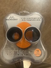 Bundle of 4 MERKURY INNOVATIONS More 37mm Camera Lenses Wide Angle-Telephoto