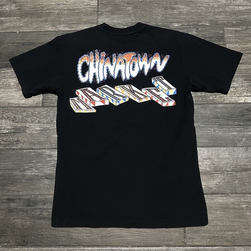 CHINATOWN MARKET BLOCK T-SHIRT BLACK GRAPHIC TEE SZ M STREETWEAR SKATE