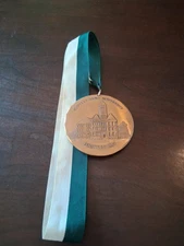 SLIPPERY ROCK PA UNIVERSITY 25 YEAR SERVICE MEDAL, BRONZE, WENDELL AUGUST FORGE