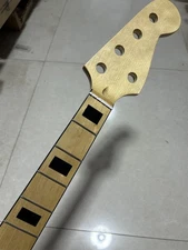 5 String Bass Guitar Neck 20fret 34 inches Maple Fretboard Block inlay Heel:72mm