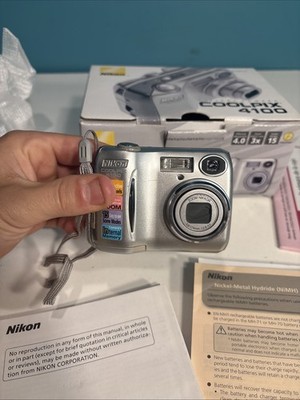 デジタルカメラ Nikon coolpix E4100 🔥 Nikon Coolpix 4100 4.0MP Digital Camera E4100 - Silver | eBay