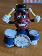 Vintage 1988 Calrab Applause California Raisins 3" PVC Drummer Figure