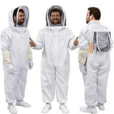Bee Suit, Beekeeping Outfit Professional Full Body Beekeeper Suit with Veil H...