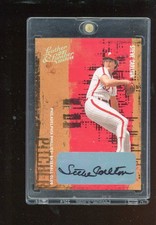 2005 Donruss Leather & Lumber Steve Carlton Auto /50 HOF Autograph Phillies #148