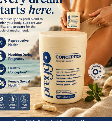 O Positiv PREGGO Conception Support Vegan Capsules 60 Count FRESH  exp 5/15/2027