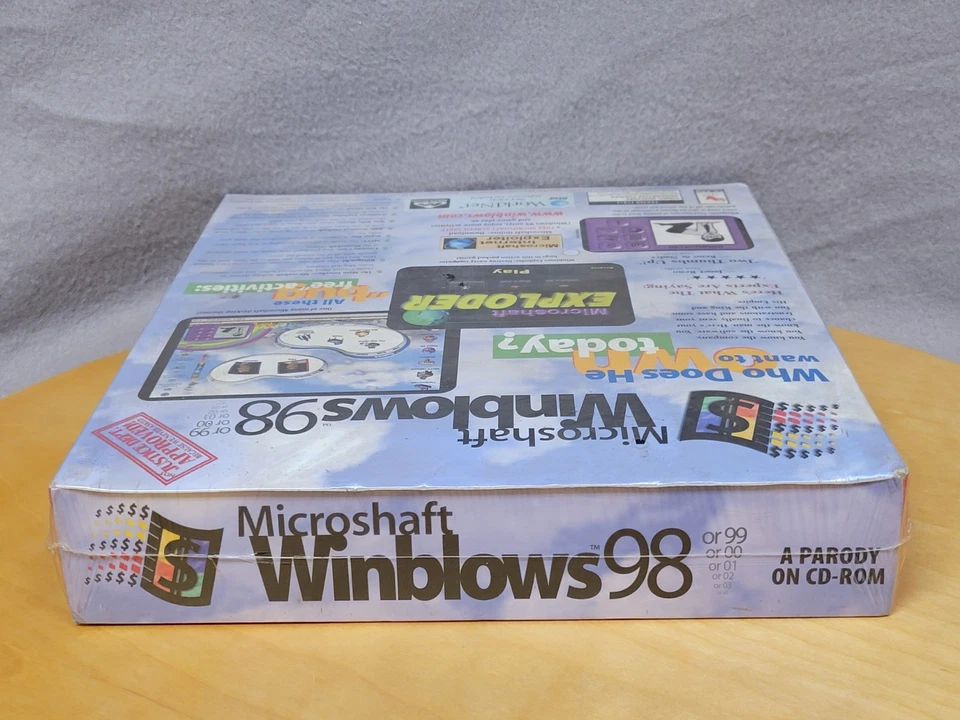 Microshaft Winblows 98 An Unauthorized No-Punches-Pulled Parody PC Software Seal - Image 3 of 4