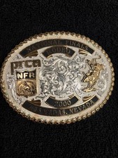 PRCA NFR 2000 NATIONAL FINALS RODEO BELT BUCKLE LAS VEGAS-MONTANA SILVERSMITHS