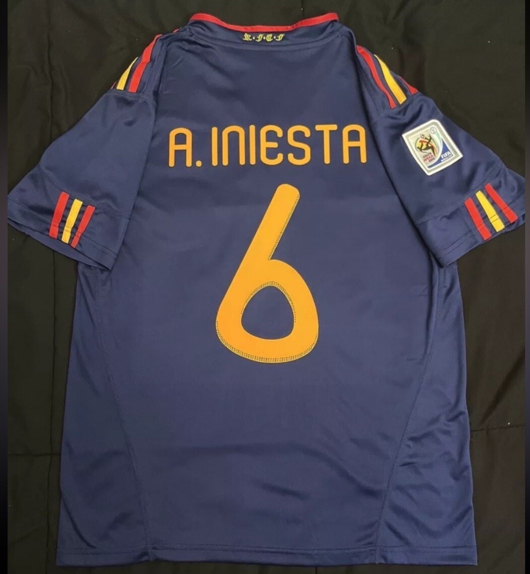 A. INIESTA サイン入りユニフォーム 6 イニエスタ Spain 2016 Home Authentic Shirt #6 A.Iniesta - Online Store