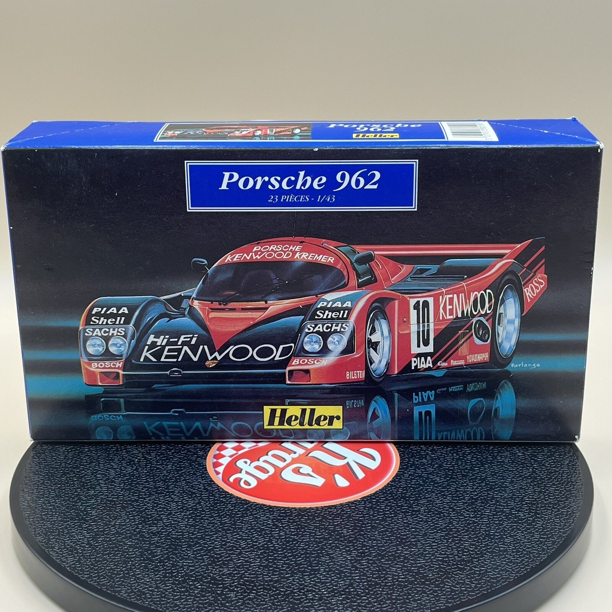Heller 1/43 Porsche 962 #10 KENWOOD Kit Plastics 23 Pieces